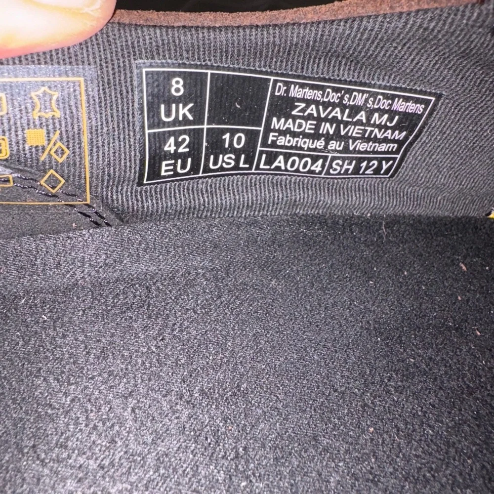 Dr. martens Zavala leather dark brown Zavala Mary Jane T bar shoes size 10 new - Picture 6 of 9